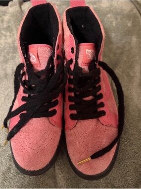 Vans Pink Suede Lace-Up High-Tops